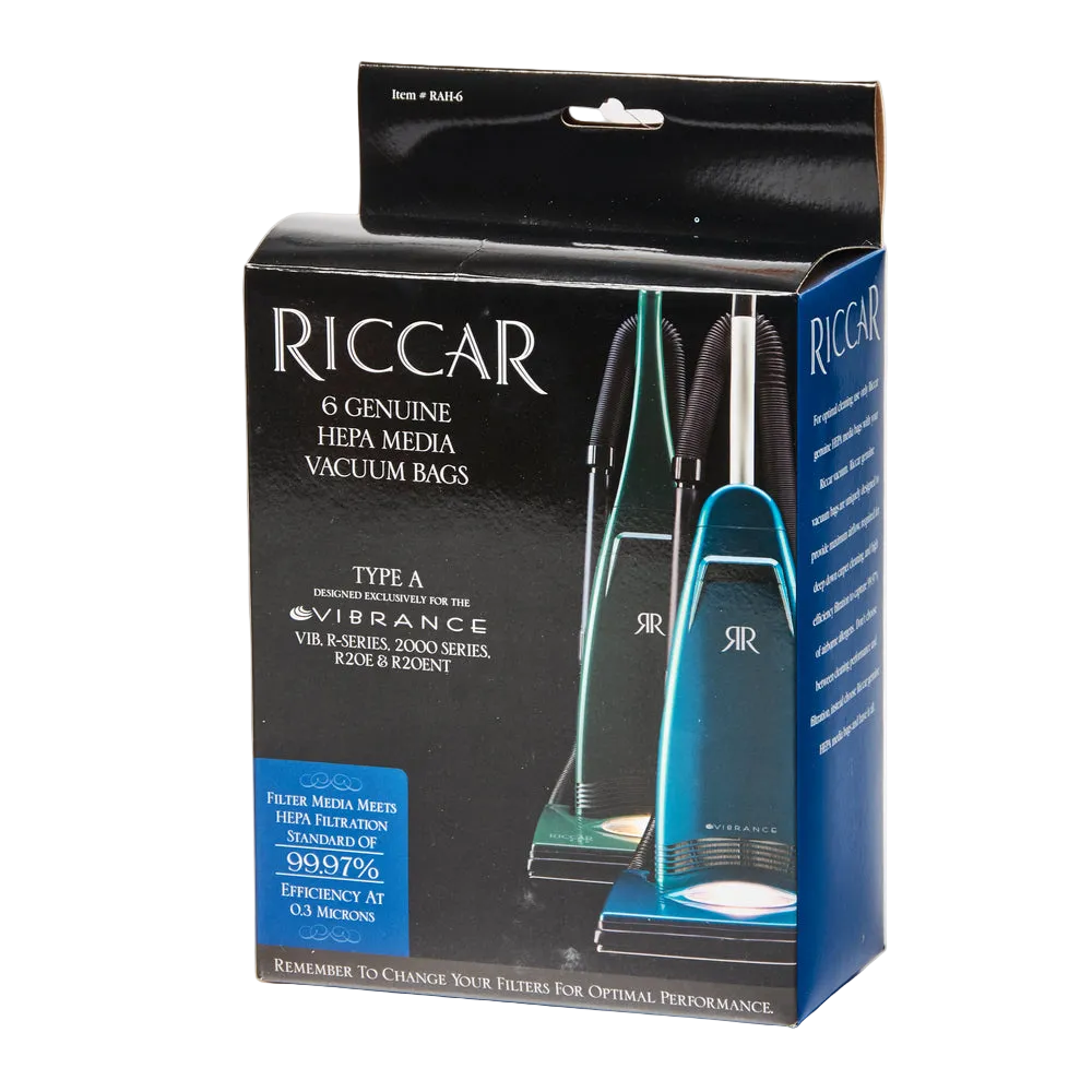 Riccar vacuum bags packaging on a white background
