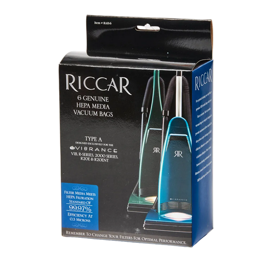 Riccar vacuum bags packaging on a white background